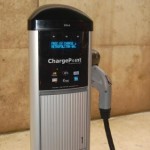 Chargepoint station in Chicago Walgreen's lot