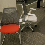 Herman Miller SAYL at Neocon 2011 designed by Yves Behar The back rest Pro Engineer part utilizes more features than any other Pro Engineer part in history and rings in at twenty thousand Pro Engineer features