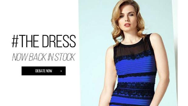 Dressgate - #thedress went viral with over 10 million tweets Image: Roman Originals