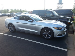 Brian picked up this Ford Mustang from the Minneapolis Airport rental car company 