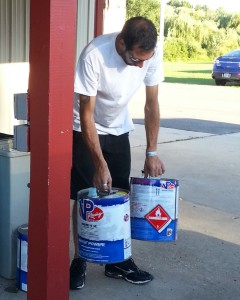 Brian Kolasa found a few empty cans of MR12 in the Blackhawk Farms Raceway paddock. We, as a team, try to locate and remove empties each race weekend. Bart leaves one can at every gas station when fueling.