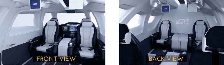 How the inside could potentially look XTI Aircraft