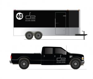 Truck and Trailer decal application design