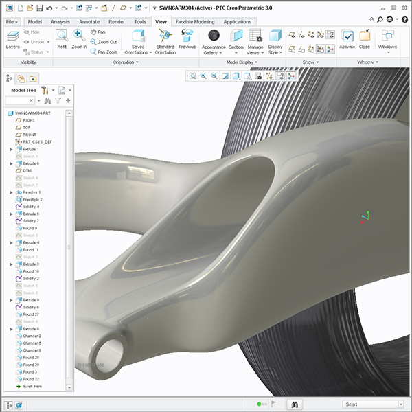 Sub'D Motorcycle swing arm