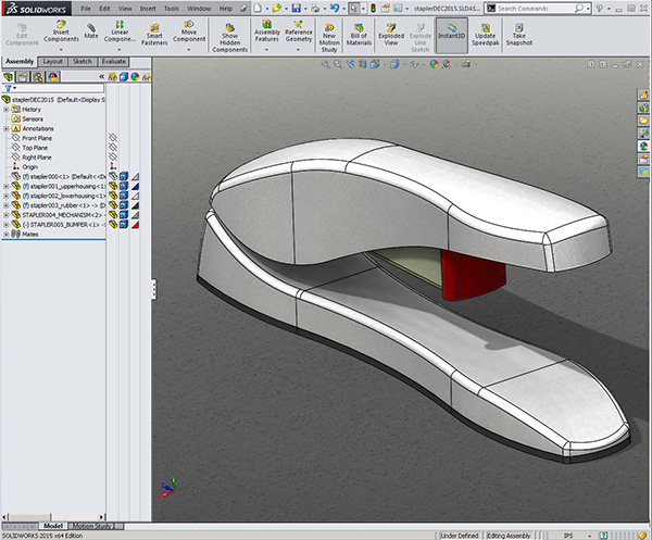 Solidworks top down design training class project