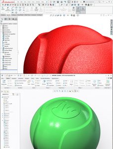 jw dog ball in both Solidworks & Creo