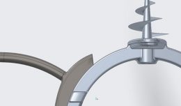 created using Creo this Aluminum die cast part is for closet storage