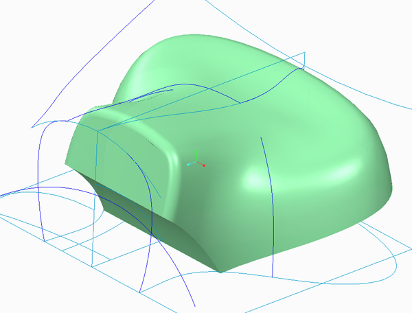 CREO ADVANCED SURFACE MODELING with SURFACE EDIT Harley seat