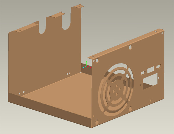 This import is not ready to solidify nor will it convert to Creo Sheetmetal.