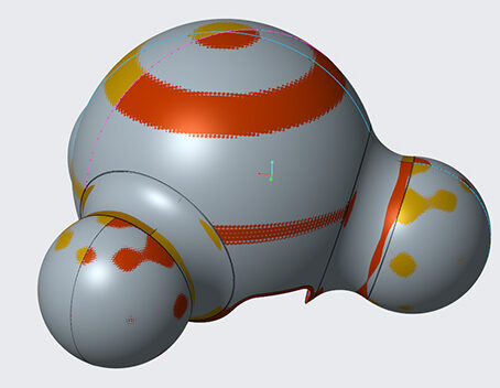 dog ball import was converted to a parametric model