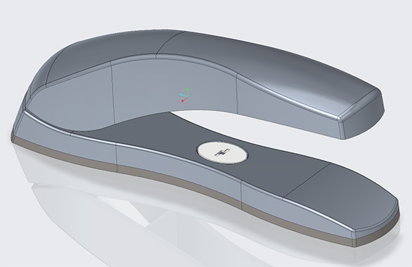 Creo Stapler created using Top down design portion of the Creo training class