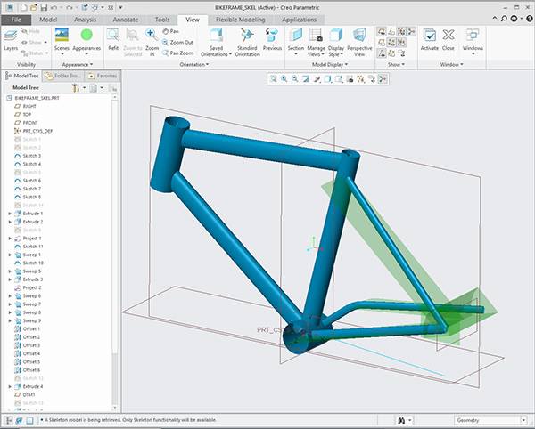 skeleton part for creating the welded bicycle & jig components