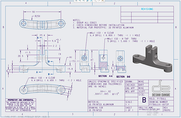 Creo Detail Drawings intensive