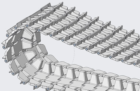 patterned tank tread Creo 6.0