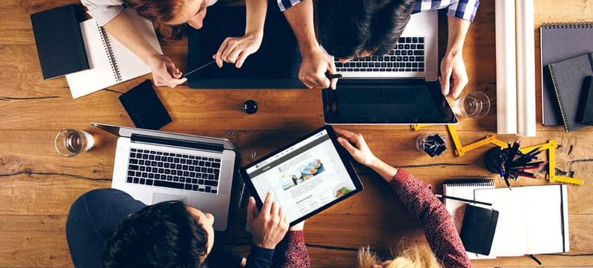 Group of people working