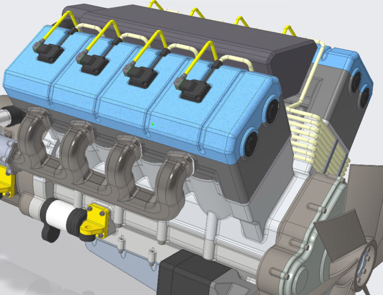 Turbo Diesel Engine Creo 7.0