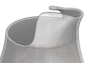 Water pitcher created in Solidworks and used for Clay Bake Challenge webinar