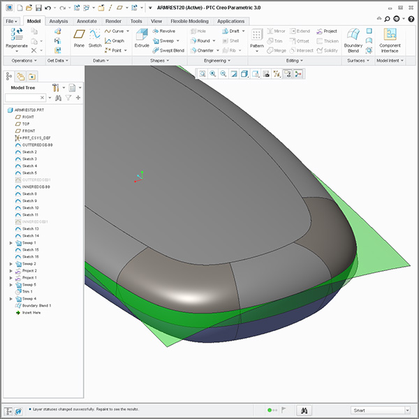 CREO PARAMETRIC & SURFACING INTENSIVE leap chair