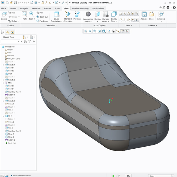 ADVANCED CREO SURFACING whistle