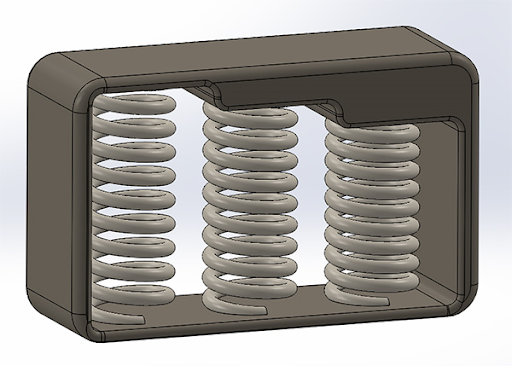 spring box created for SOLIDWORKS Advanced Assemblies class