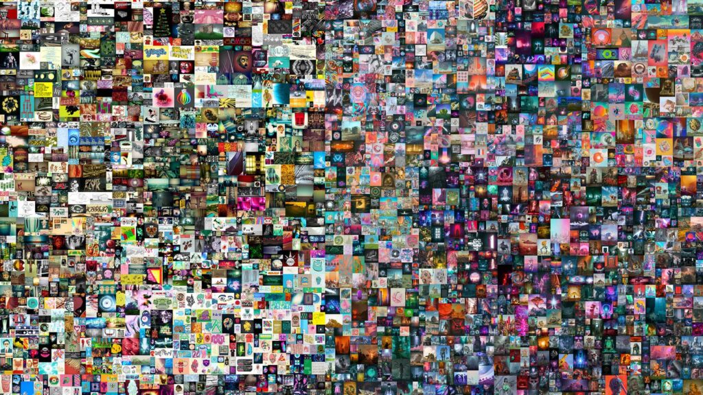 An NFT Beeple's Collage Everydays: The First 5000 Days