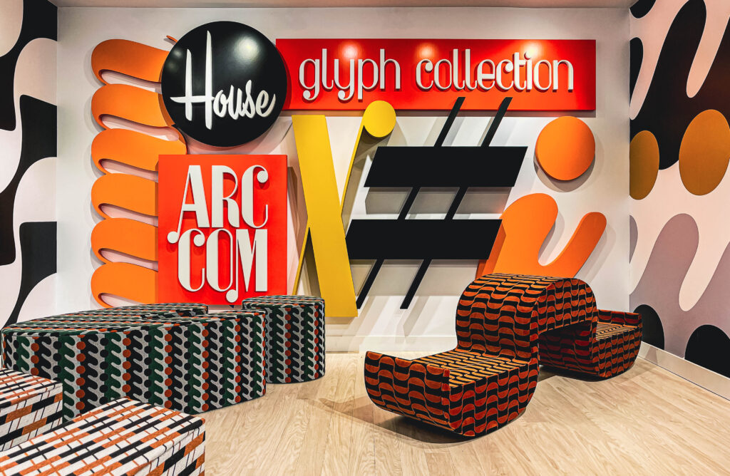 The House Glyph Collection exhibit from Arc|Com at Neocon 2022