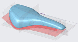 saddle modeled using Creo surfaces