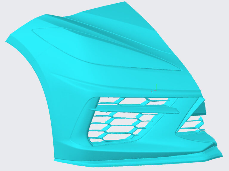 Corvette Scan data Creo Reverse Engineering