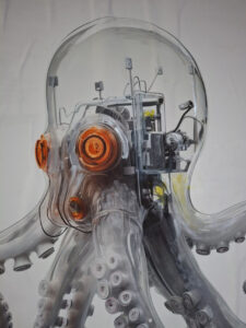 Cyborg Octo symbolism of using AI in R&D